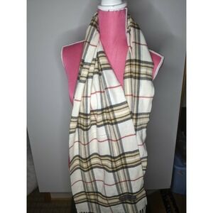 NEW Women's Oversize CASHMERE FEEL Scarf Plaid Design, Soft, MADE IN SCOTLAND